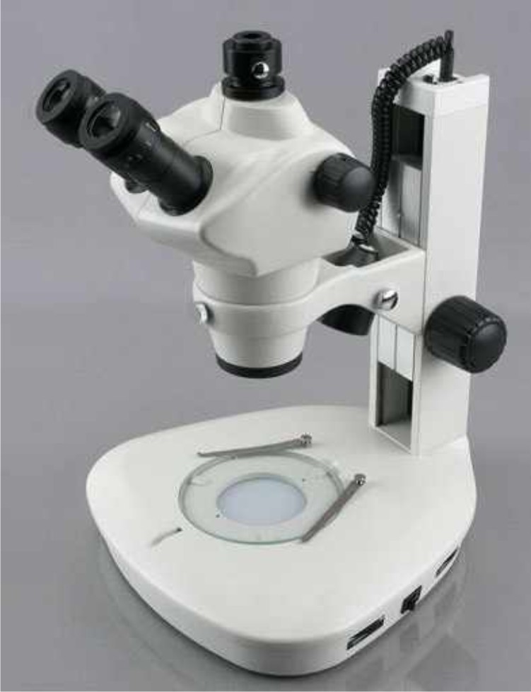  Research Trinocular Stereo Zoom Microscope, Model No. KI - SZM - RT