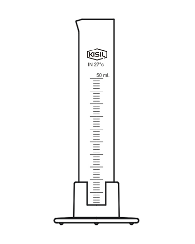  Measuring Cylinders, With Plastic Bases And Protection Collar Class B, Model No.: KI- 137