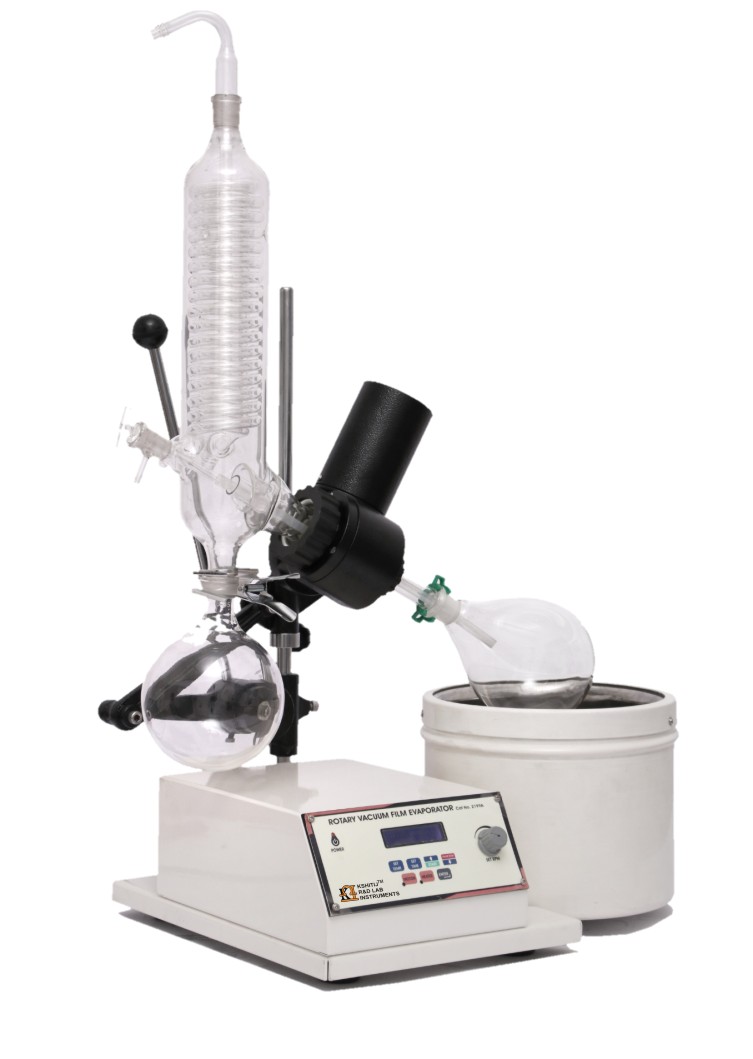  Rotary Vacuum Evaporator (Digital RPM/ Timer & Temp.) With Vertical Condenser, Model No.: KI- 2199A- V